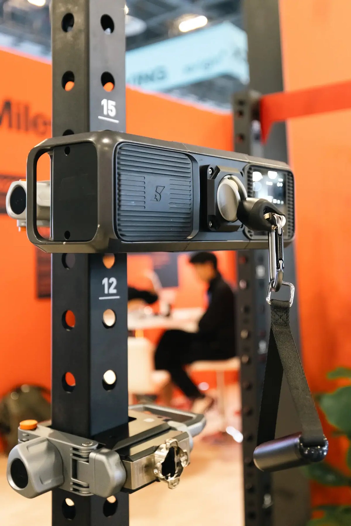Gym Nano montée sur un rack au CES 2026